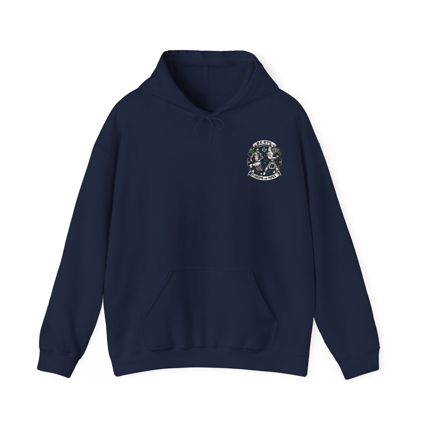 Bert's Drums and Pipes 2024 St. Patrick's Day Support Hoodie: Rally for Boston