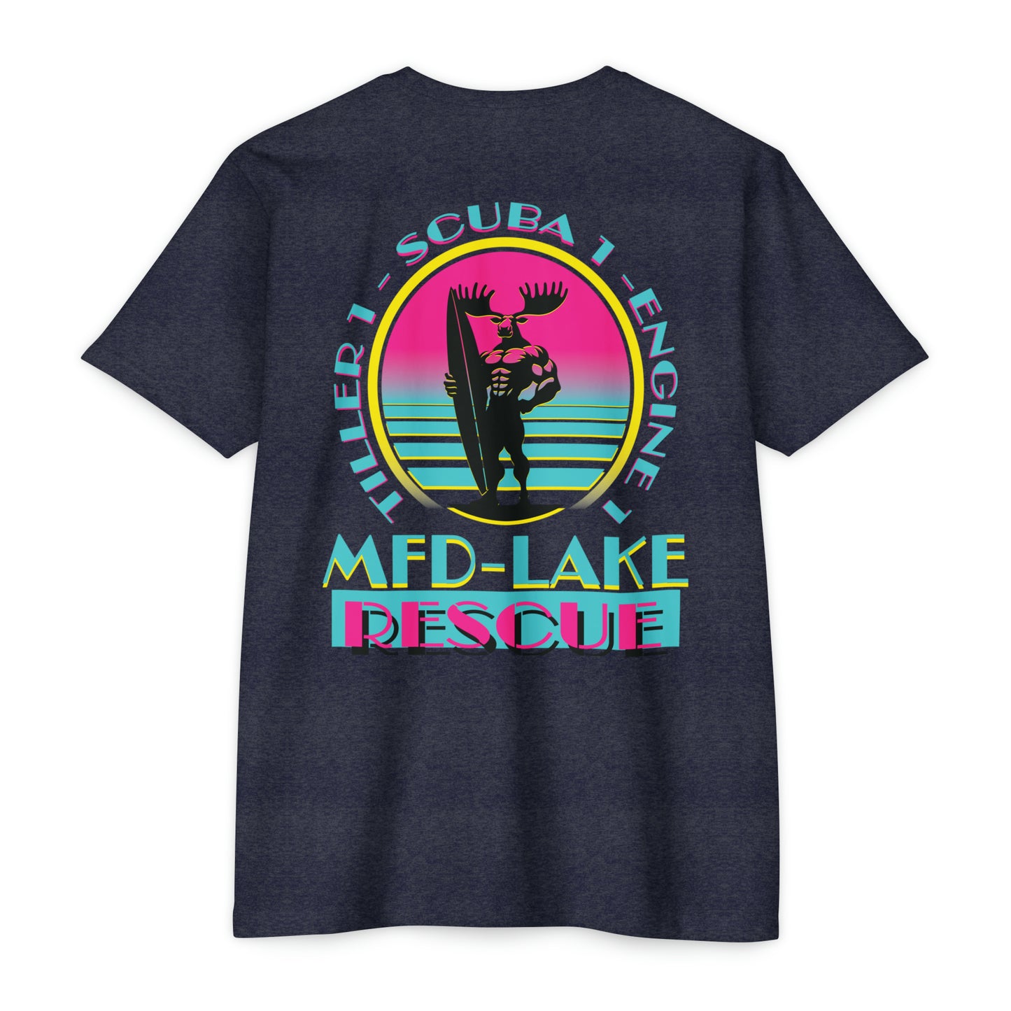 Miami Vice Waves - Next Level Tri-blend Tee