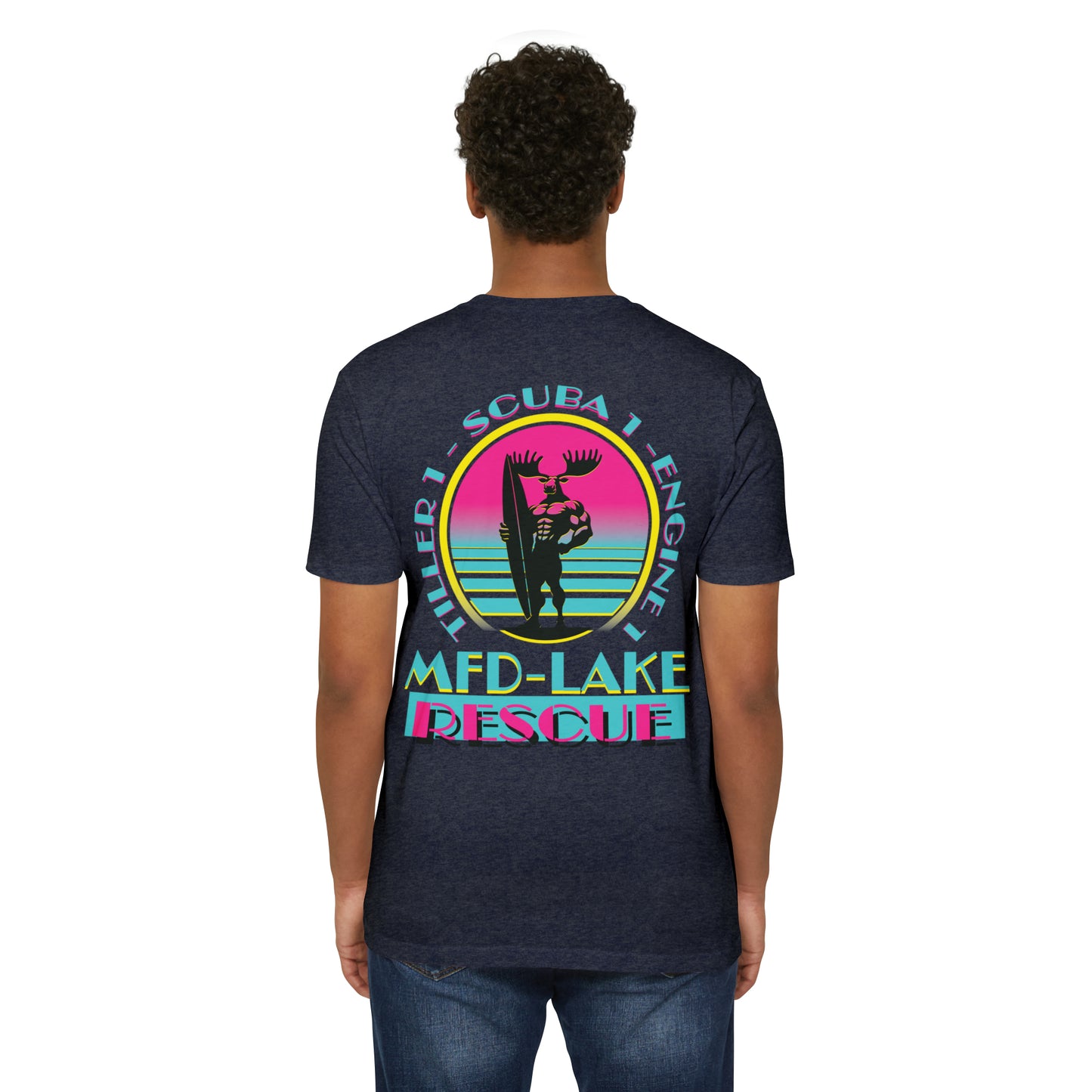 Miami Vice Waves - Next Level Tri-blend Tee