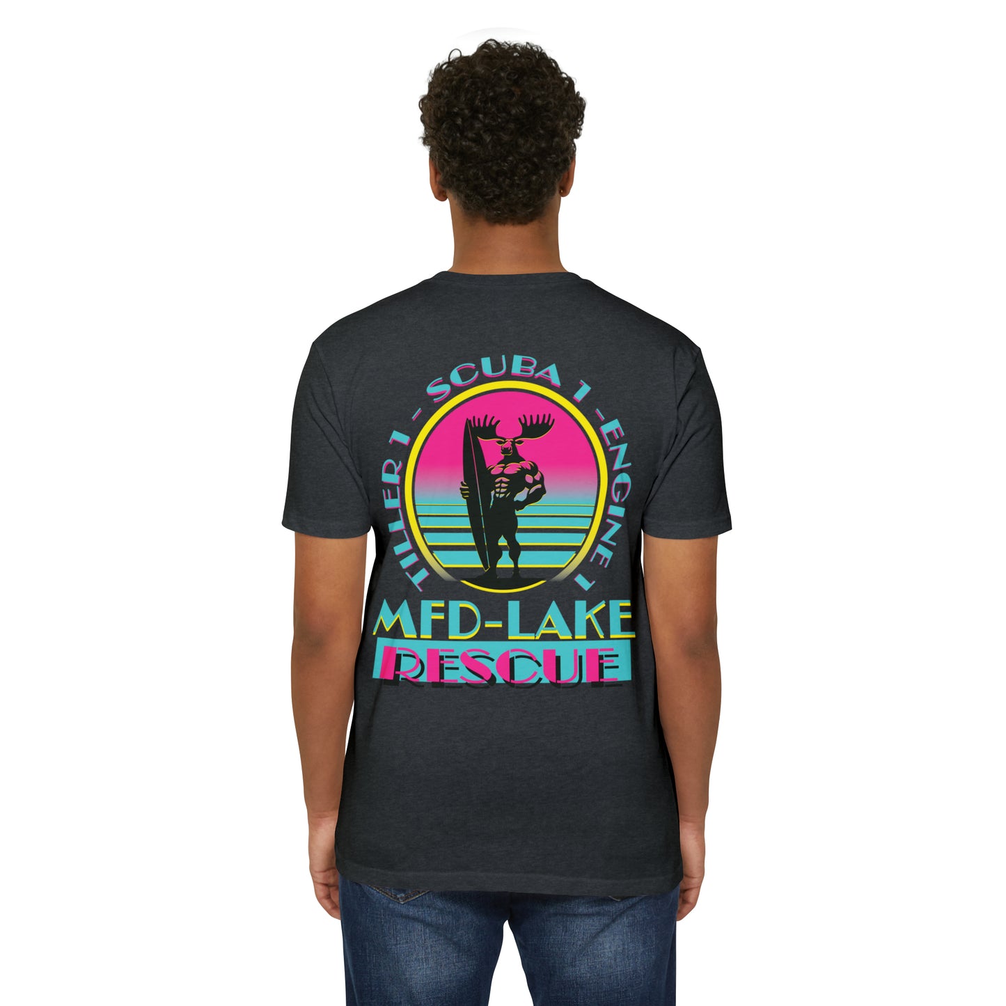Miami Vice Waves - Next Level Tri-blend Tee