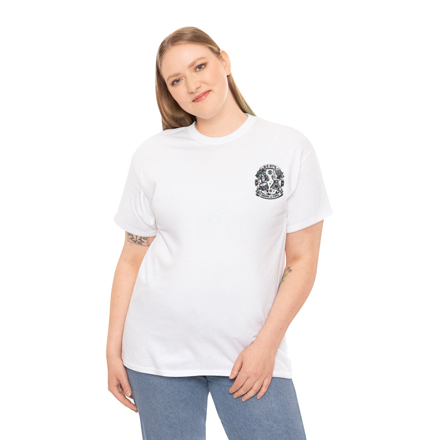 Bert's Drums and Pipes 2024 St. Patrick's Day Support Tee: Rally for Boston - Classic Fit