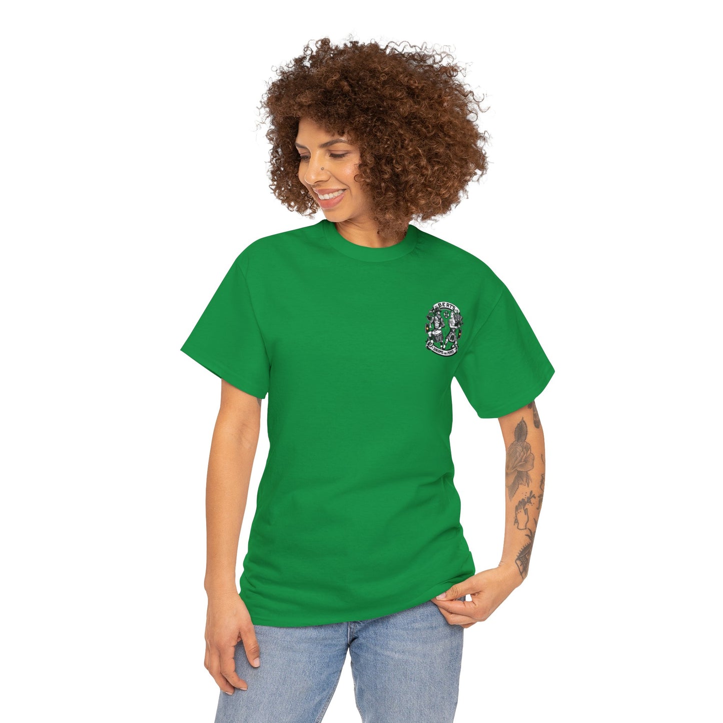 Bert's Drums and Pipes 2024 St. Patrick's Day Support Tee: Rally for Boston - Classic Fit