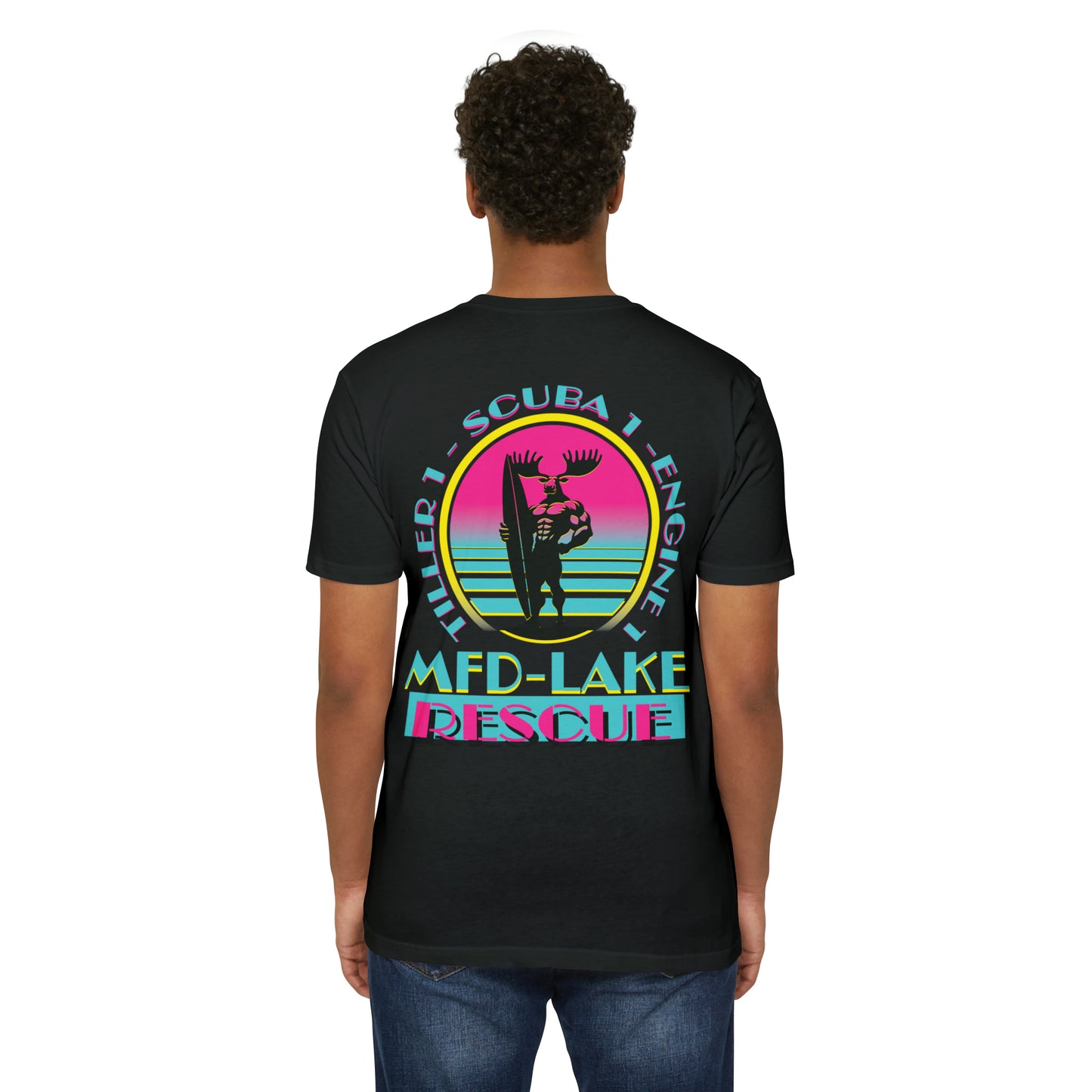 Miami Vice Waves - Next Level Tri-blend Tee