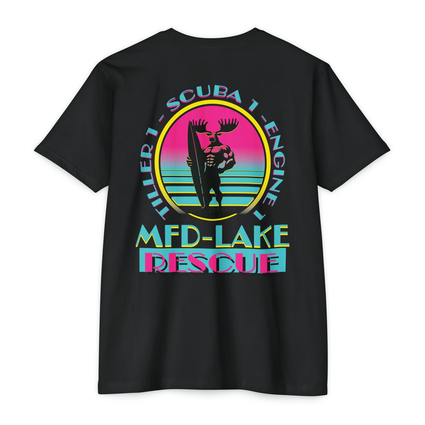 Miami Vice Waves - Next Level Tri-blend Tee