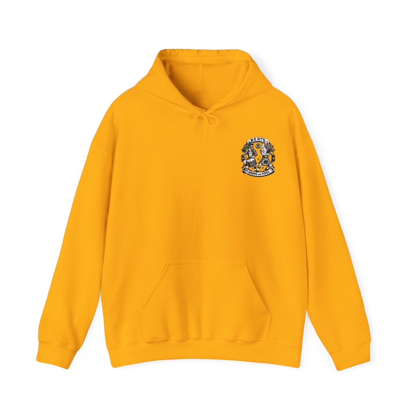 Bert's Drums and Pipes 2024 St. Patrick's Day Support Hoodie: Rally for Boston