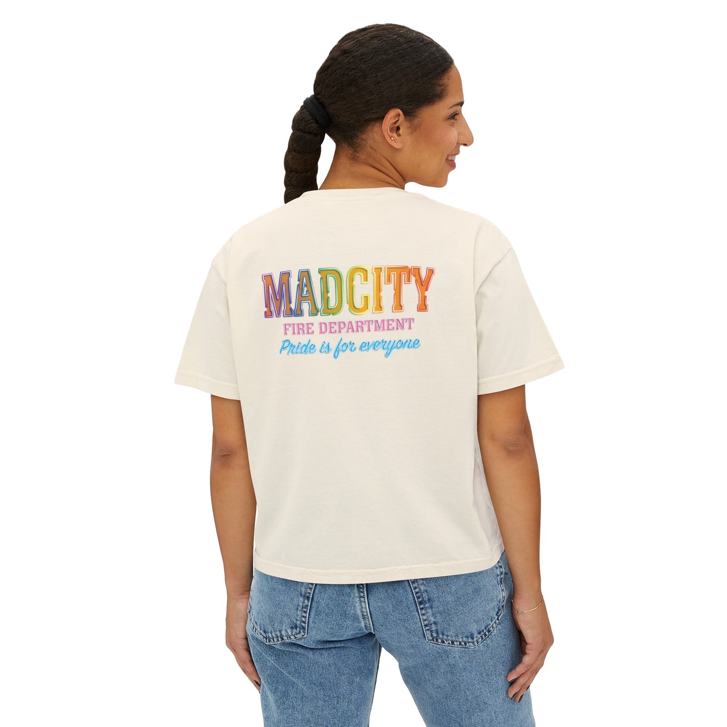 "Pride is for everyone" Women's Boxy Tee