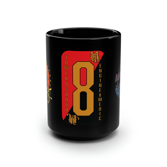 St 8 - Black Mug, 15oz