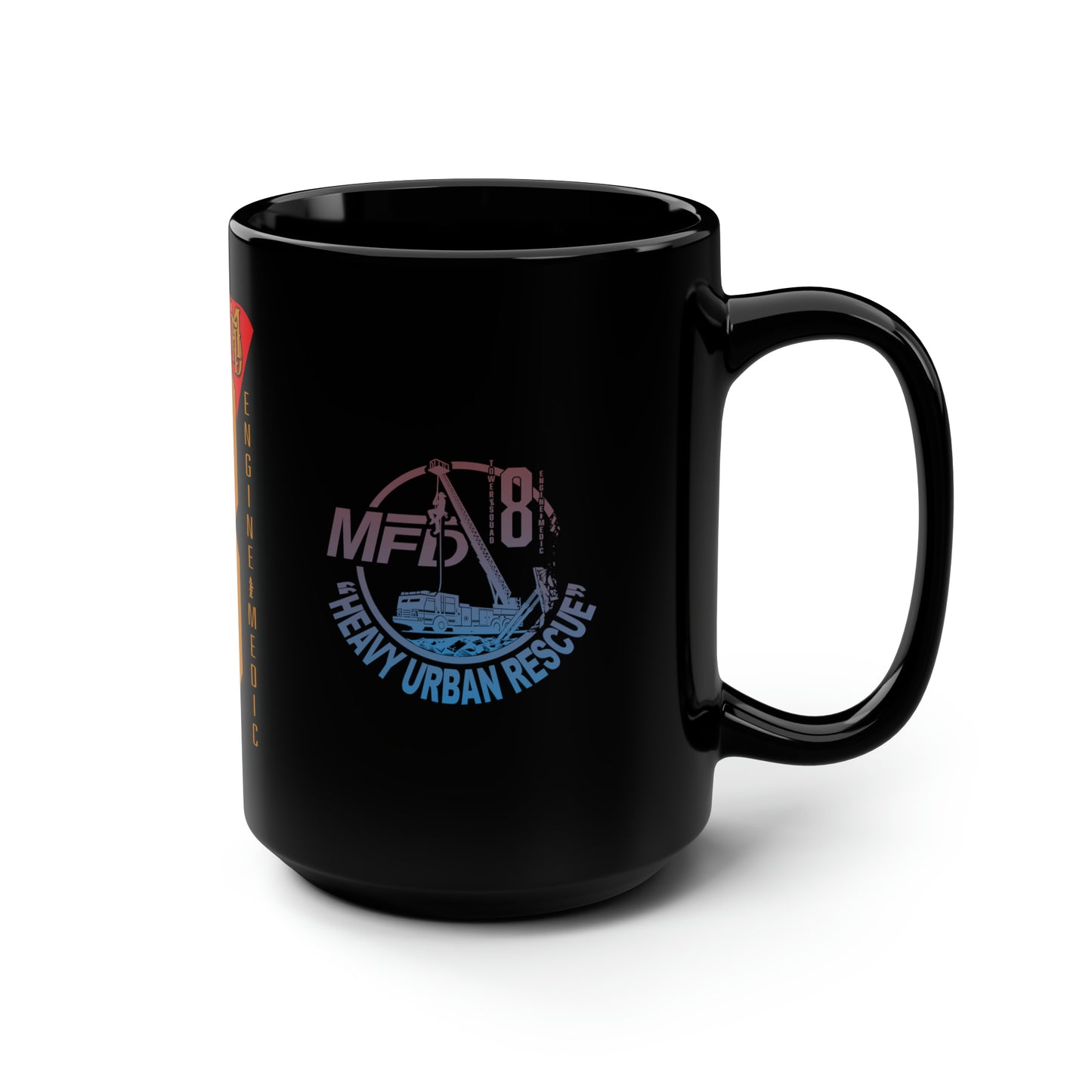 St 8 - Black Mug, 15oz