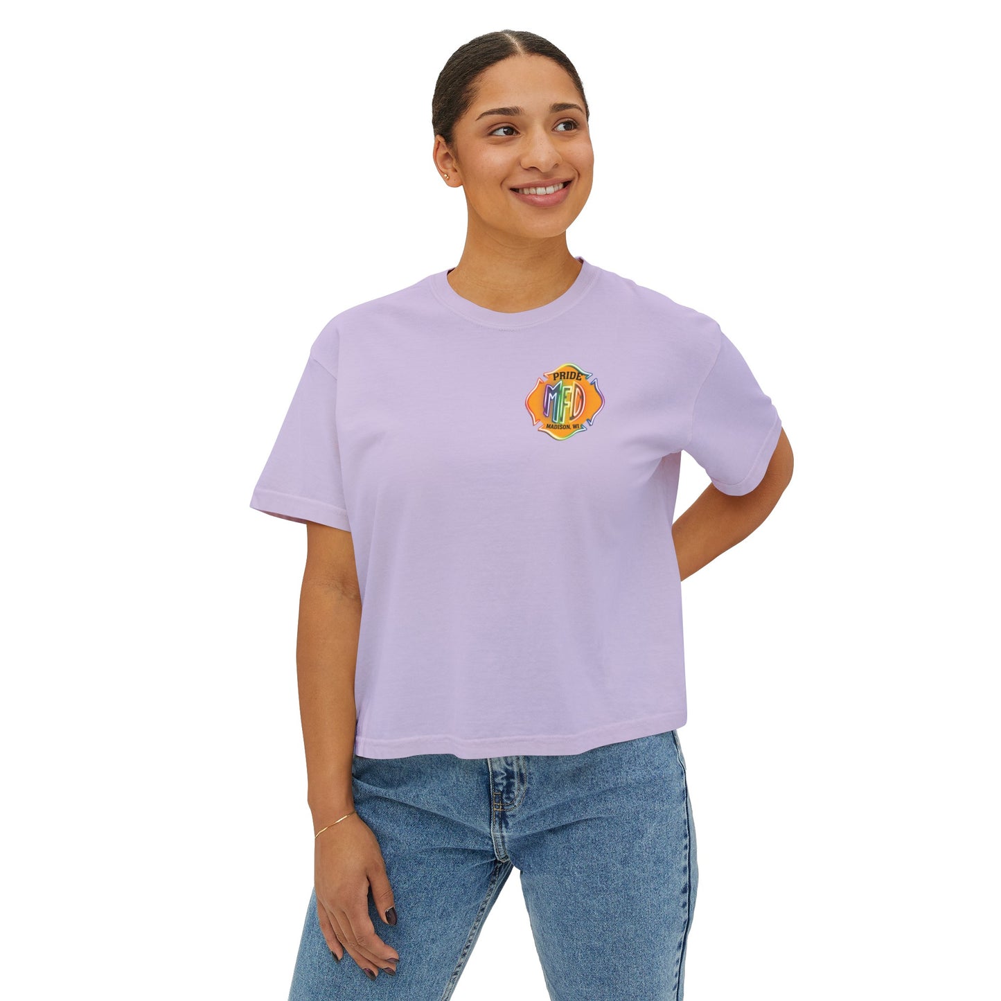 "Pride is for everyone" Women's Boxy Tee