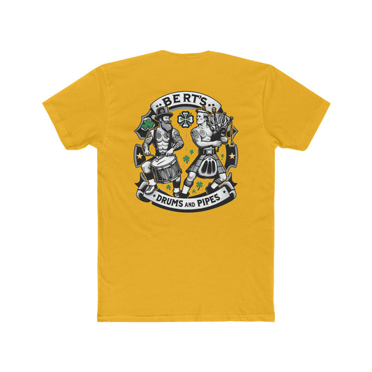 Bert's Drums and Pipes 2024 St. Patrick's Day Support Tee: Rally for Boston - Premium Fit