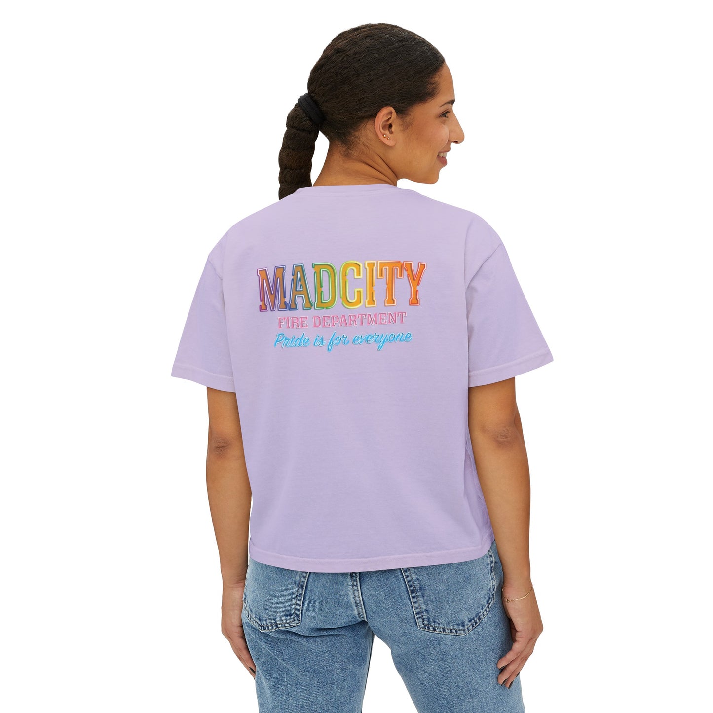 "Pride is for everyone" Women's Boxy Tee