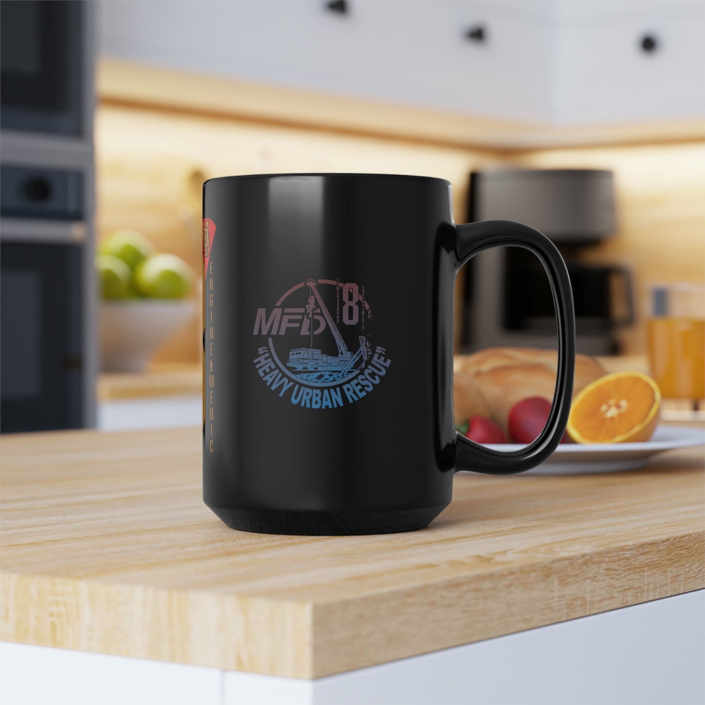 St 8 - Black Mug, 15oz