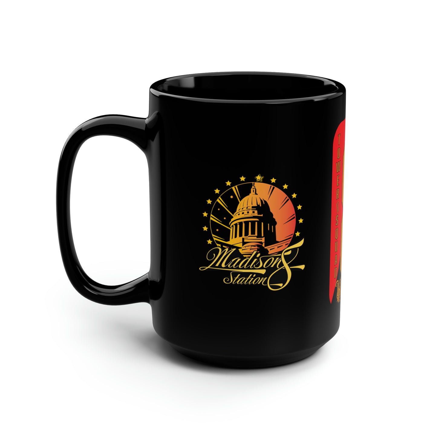 St 8 - Black Mug, 15oz