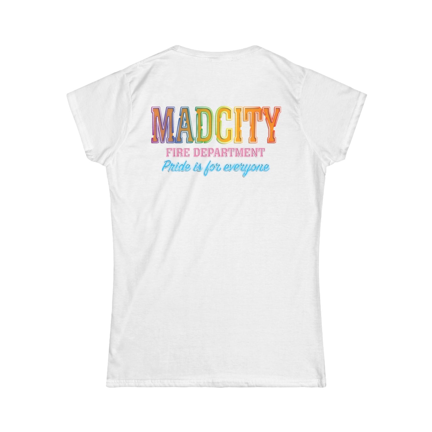 "Pride is for everyone" Women's Softstyle Tee