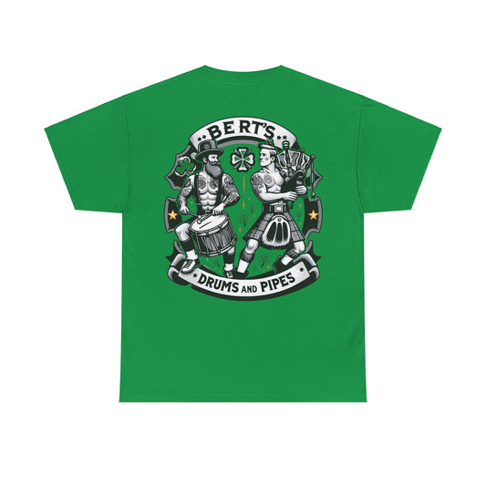 Bert's Drums and Pipes 2024 St. Patrick's Day Support Tee: Rally for Boston - Classic Fit